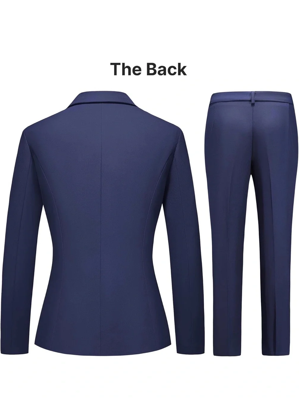 TronStore Women’s 2 Pc Business Suit XS Navy Blazer Pants Set NWT Career